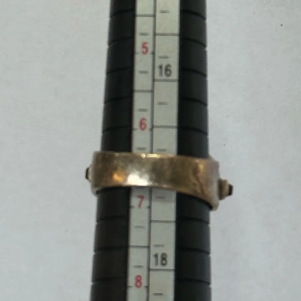 ART DECO MARKED 925‎ BLACK ONYX AND MARCASITE RING SIZE 6.5